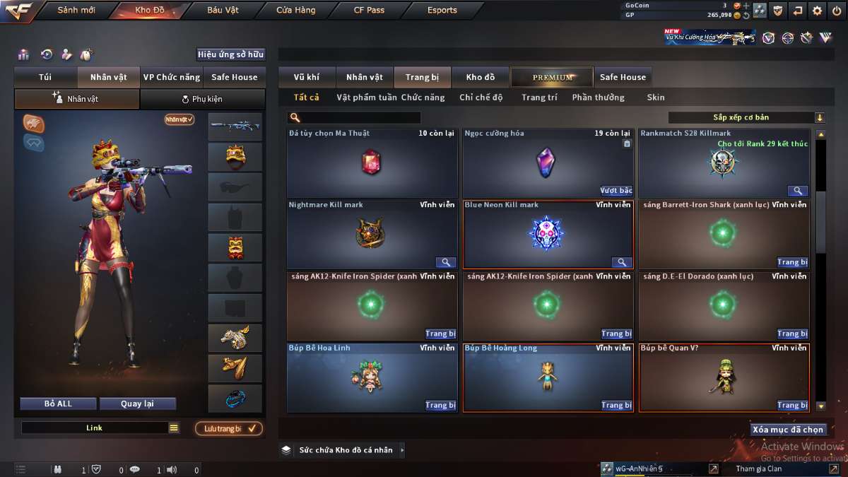 shop acc cf uy tin gia re